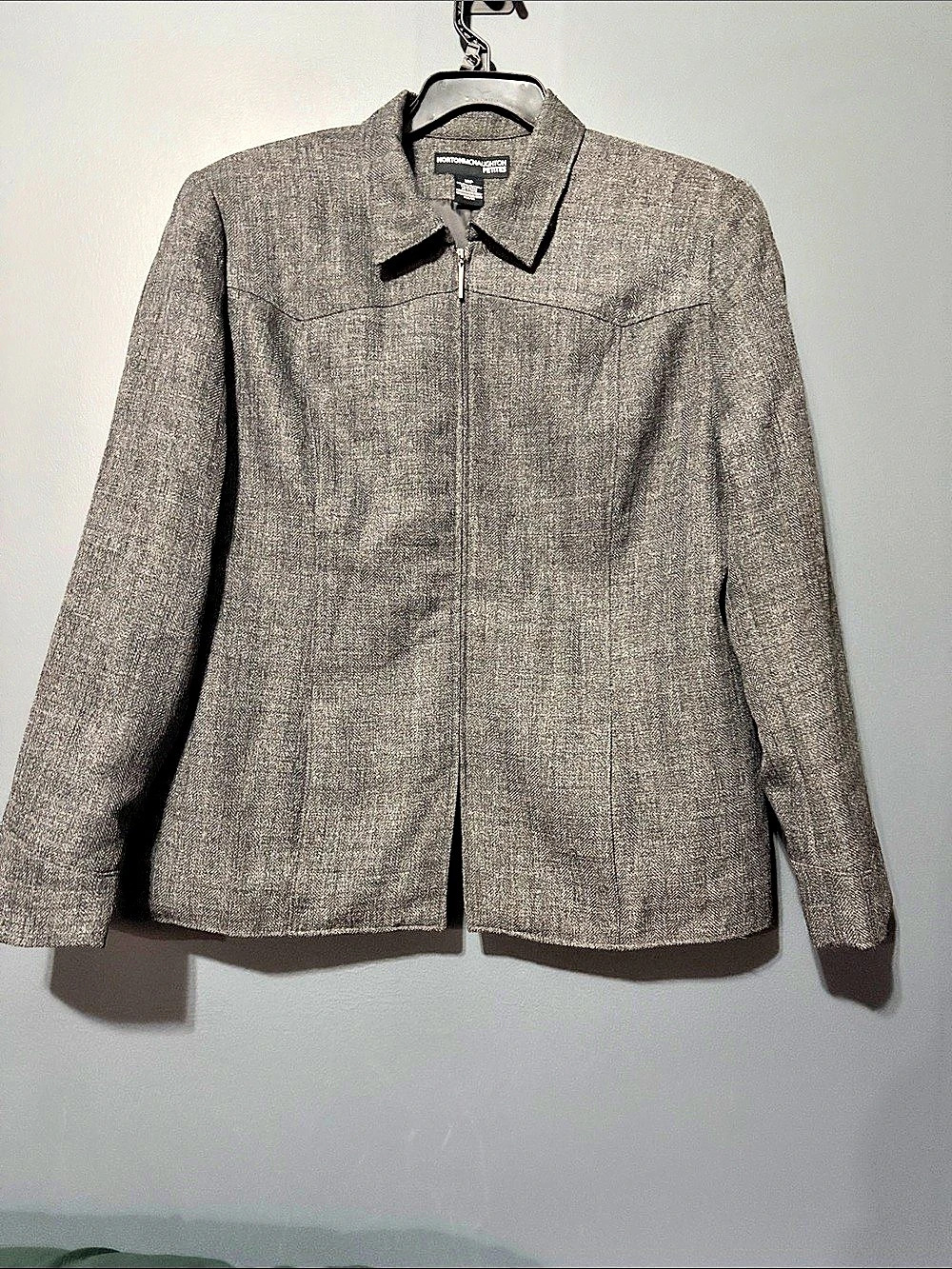 Norton McNaughton Petites Gray Blazer Size 18P Like New